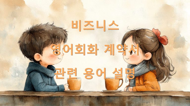 비즈니스 영어회화 계약서 관련 용어 설명