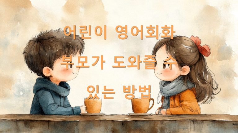 어린이 영어회화 부모가 도와줄 수 있는 방법