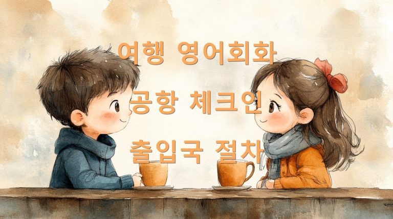 여행 영어회화 공항 체크인 출입국 절차