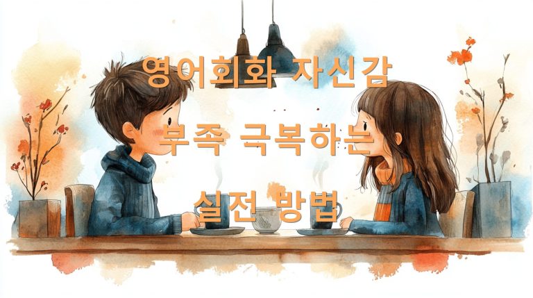영어회화 자신감 부족 극복하는 실전 방법