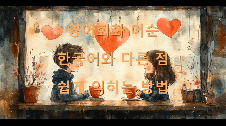 영어회화 어순 한국어와 다른 점 쉽게 익히는 방법